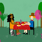 Meu projeto do curso: Ilustração e colagem digital para contos infantis. Design, Traditional illustration, Collage, Digital Illustration, Children's Illustration, Digital Design, and Picturebook project by Juliana Leite - 04.08.2022