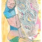 Dreams, your most precious treasure. Un proyecto de Ilustración tradicional, Bellas Artes, Creatividad, Dibujo, Dibujo artístico, Dibujo de Retrato, Ilustración editorial, Ilustración infantil, Ilustración naturalista				, Pintura a la acuarela y Pintura de Sandra Cartellone - 08.04.2022