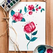 My project for course: Techniques applied to watercolour illustration Ein Projekt aus dem Bereich Traditionelle Illustration, Bildende Künste, Malerei und Aquarellmalerei von Milena Górska - 08.04.2022