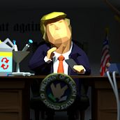 Trumps Last Day In Office. Design, 3D, 3D Animation, 3D Modeling, 3D Character Design, 3D Design, Character Design, Character Animation, and Animation project by Mitsi Studio - 04.08.2022