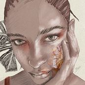 Mon projet du cours : Portrait illustré avec Procreate. Traditional illustration, Vector Illustration, Digital Illustration, and Portrait Drawing project by Bérangère Gorret - 04.08.2022