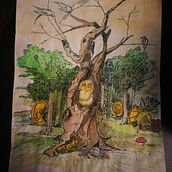 Les forêts ont des oreille . Un progetto di Illustrazione tradizionale di encelade - 08.04.2022