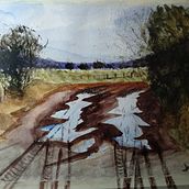 My project for course: Natural Landscapes in Watercolor. Fine Arts, Painting, and Watercolor Painting project by alorente22 - 04.09.2022