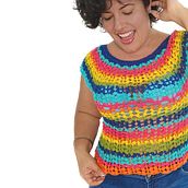 Mi Proyecto del curso: Técnicas de crochet para crear prendas coloridas. Un proyecto de Diseño de moda, Tejido, DIY, Crochet y Diseño textil de Claudia Marcela Arenas - 09.04.2022