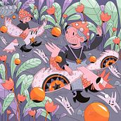 Mój projekt z kursu: Ilustracja cyfrowa: twórz z wyobraźni. Un progetto di Illustrazione tradizionale e Illustrazione digitale di Ka Ma - 09.04.2022