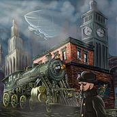 Mi Proyecto del curso: Creación y pintura de escenarios fantásticos en Photoshop . Traditional illustration, Drawing, Digital Illustration, Concept Art, and Digital Painting project by lorea.escuin - 04.08.2022