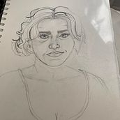 My project for course: Portrait Sketchbooking: Explore the Human Face. Un projet de Esquisse , Dessin, Dessin de portrait, Dessin artistique , et Carnet de croquis de grahnbonnie - 07.04.2022