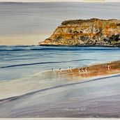 Chadinga evening. Fine Arts, Painting, and Watercolor Painting project by kate_sp - 04.10.2022