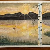 My project for course: Atmospheric Landscapes in Watercolor . Projekt z dziedziny  Sztuki piękne,  Malarstwo i Malowanie akwarelą użytkownika Michela Zanetti - 10.04.2022