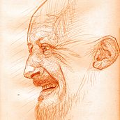 Retratos (Antes del curso). Un proyecto de Ilustración tradicional, Dibujo a lápiz, Dibujo de Retrato y Dibujo realista de Gonzalo Vidal - 10.04.2022
