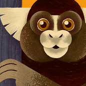 Tití. Traditional illustration, and Character Design project by andreh cimoins - 04.11.2022