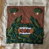 My project for course: Punch Needle XL Embroidery. Un progetto di Ricamo, Interior Design, Punch needle e Textile Design di sevvalserbes - 11.04.2022