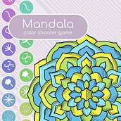 Mandala, a color shooter game. Un proyecto de Videojuegos, Desarrollo de videojuegos y Dibujo digital de Alessandro Falconi - 11.03.2022
