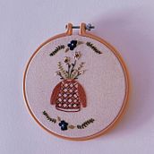 My project for course: Embroidered Illustrations: From Watercolor to Thread . Accessor, Design, Costume Design, Arts, Crafts, Embroider, Fiber Arts, Color Theor, and Textile Design project by Ayhuma - 04.11.2022