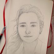 My project for course: Portrait Sketchbooking: Explore the Human Face. Esboçado, Desenho, Desenho de retrato, Desenho artístico, e Sketchbook projeto de Wyanne van der Schuur - 10.04.2022