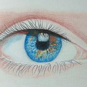 Mon projet du cours : Portrait réaliste aux crayons de couleur. Ilustração tradicional, Artes plásticas, Desenho a lápis, Desenho, Desenho de retrato, Desenho realista, e Desenho artístico projeto de Joelle Pellegrin - 11.04.2022