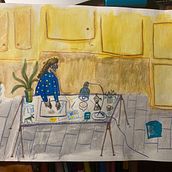 My project for course: Exploratory Sketchbook: Find Your Drawing Style. Un progetto di Illustrazione tradizionale, Bozzetti, Creatività, Disegno, Pittura ad acquerello, Sketchbook e Pittura gouache di beatrixyoga - 11.04.2022