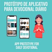Meu projeto do curso: Design de aplicativos: Protótipo de aplicativo para Devocional. UX / UI, Mobile Design, App Design, and Digital Product Design project by Lucas Ribeiro de Aguiar - 04.11.2022