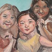 Acrylic painting (with Jon Berkeley). Traditional illustration project by Tina - 04.10.2022