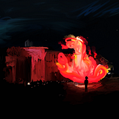 El fuego suena como la lluvia. Animação projeto de Verónica Anaya Canseco - 12.04.2022