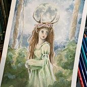 My project for course: Fairy-Tale Illustration with Watercolors. Traditional illustration, Painting, Drawing, Digital Illustration, and Watercolor Painting project by a.grygier.glebocka - 04.22.2022