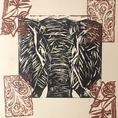 Elephant: Contemporary Printmaking. Un projet de Illustration traditionnelle, Artisanat, Beaux Arts , et Estampe de Nicole Smith - 10.04.2022