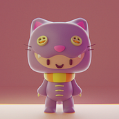 Hola soy Catiwii. Traditional illustration, Character Design, Digital Illustration, 3D Modeling, and Manga project by Damián Bonani - 04.06.2022