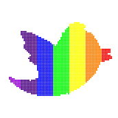 Mijn project van de cursus: Twitter rainbow. JavaScript, Motion Graphics, and Multimedia project by cindy_vandooren - 04.12.2022