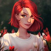 Digital Portraits: Draw Female Characters in Natural Light. Character Design, and Digital Illustration project by RaidesArt - 04.12.2022