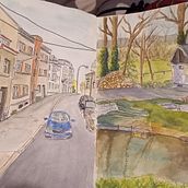 My first three month of sketching . Street Art project by Lenka Berková - 04.11.2022