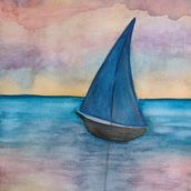 Mi Proyecto del curso: Paisajes en acuarela: técnicas y herramientas experimentales. Un proyecto de Bellas Artes, Pintura y Pintura a la acuarela de Virginia Daga - 13.04.2022