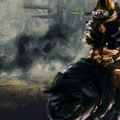 My project for course: Character Design for Concept Art: THE LONELY PIG-RIDER. Un progetto di Illustrazione tradizionale, Character design, Illustrazione digitale, Videogiochi, Arte concettuale e Progettazione di videogiochi di Diego Del Giudice - 13.04.2022