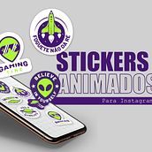 Meu projeto do curso: Motion graphics para redes sociais: crie um pacote de figurinhas. Un progetto di Illustrazione tradizionale, Motion graphics, Animazione, Character design e Design per i social network di Isabelle Gontijo - 10.05.2022