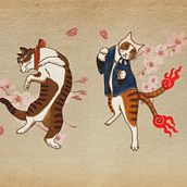 Yokai. Een project van Traditionele illustratie y Fotomontage van Maiwen Marchal - 13.04.2022