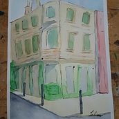 Mi Proyecto del curso: Dibujo arquitectónico con acuarela y tinta. Sketching, Drawing, Watercolor Painting, Architectural Illustration, Sketchbook & Ink Illustration project by Sabrina Drinkwater - 04.13.2022