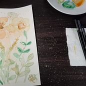 Mi Proyecto del curso: Acuarela floral: conecta con la naturaleza. Un progetto di Illustrazione tradizionale, Pittura, Pittura ad acquerello e Illustrazione botanica di Itzi Del Carmen Ibarra Gamboa - 13.04.2022