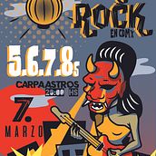 CARTELES DE ROCK  . % Emilia Castillo tarafından hazırlanan Geleneksel illüstras, on, Tasarım, Ve Müzik projesi - 04.14.2022