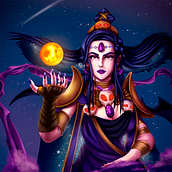 NYX: DIOSA DE LA NOCHE. Un projet de Illustration traditionnelle, Dessin, Illustration numérique, Dessin de portrait, Dessin numérique , et Peinture numérique de José Hernández Rodríguez - 06.04.2022