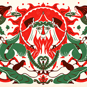 My project for course: Introduction to Illustrated Printmaking with Procreate. Traditional illustration, Digital Illustration, Digital Drawing, and Engraving project by Yaroslava Yatsuba - 04.14.2022