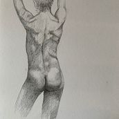Il mio progetto del corso: Disegno della figura umana in movimento. Fine Arts, Sketching, Pencil Drawing, Drawing, and Realistic Drawing project by Marì Romano - 04.14.2022