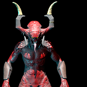 Khorne Herald. Un progetto di 3D, Modellazione 3D e Character design 3D di Sergio Garcia - 14.04.2022