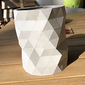 My project for course: Geometric Handmade Molds: Design 3D-faceted Objects. Design, Accessor, Design, Arts, Crafts, Fine Arts, Interior Design, Decoration, Interior Decoration, and DIY project by kathyshaw1 - 04.09.2022