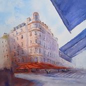 Mi Proyecto del curso: Dibujo arquitectónico con acuarela y tinta. Pintura em aquarela, Ilustração arquitetônica, Esboçado, Desenho, Sketchbook e Ilustração com tinta projeto de jariaslombo - 15.04.2022