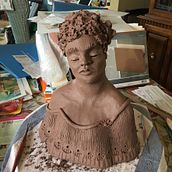 My project for course: Introduction to Clay Figurative Sculpture. Fine Arts, and Sculpture project by Kate Bradley - 04.08.2022