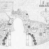 Dinner with the absent member. Traditional illustration, Drawing, and Narrative project by Srabanti Dasgupta - 04.16.2022