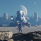 Ilustración fantástica 3D con Blender. Un progetto di 3D, Illustrazione digitale e Progettazione 3D di Lucas Verdejo Williamson - 13.04.2022