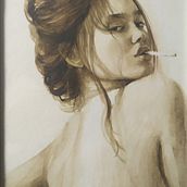 Mi Proyecto del curso: Retrato artístico en acuarela. Fine Arts, Painting, Watercolor Painting, and Portrait Drawing project by acemar71 - 04.17.2022