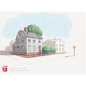 Solomon Townsend House. 1725. 2nd Street. Newport. Richmond. US. Sketching, Drawing, Watercolor Painting, Architectural Illustration, Sketchbook & Ink Illustration project by Carlos Rincón - 04.17.2022