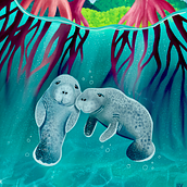My project for course: Digital Illustration: Create a Colorful Nature Scene. Un projet de Illustration traditionnelle, Illustration numérique et Illustration naturaliste de Iris Vestergaard - 25.04.2022