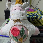 Mi Proyecto del curso: Diseño y bordado de muñecos con aguja mágica. Een project van  Interieurdecoratie, Art to, Punch needle y Textielontwerp van Lourdes María Aguirre - 17.04.2021